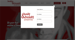 Desktop Screenshot of bodyandbeautyunlimited.com.au